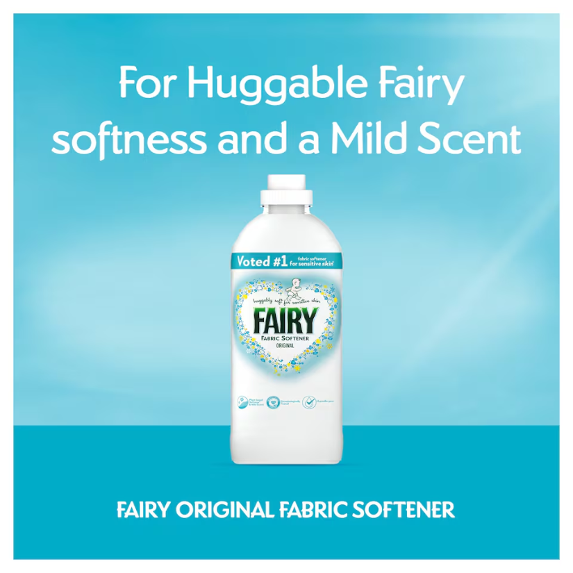 Fairy Laundry Fabric Softener Original 8 x 35 Washes